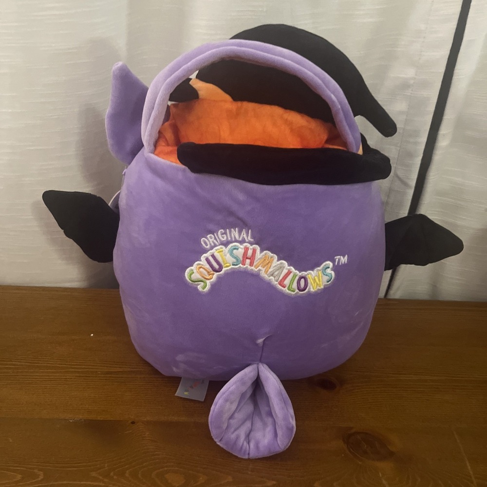 Squishmallows Holly Owl Witch Halloween Trick or Treat Pail Bucket Bag NWT 12" - Picture 3 of 3